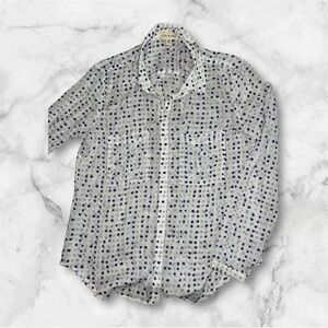 Cloth & Stone Tavira Polka Dot Top Blouse Size S